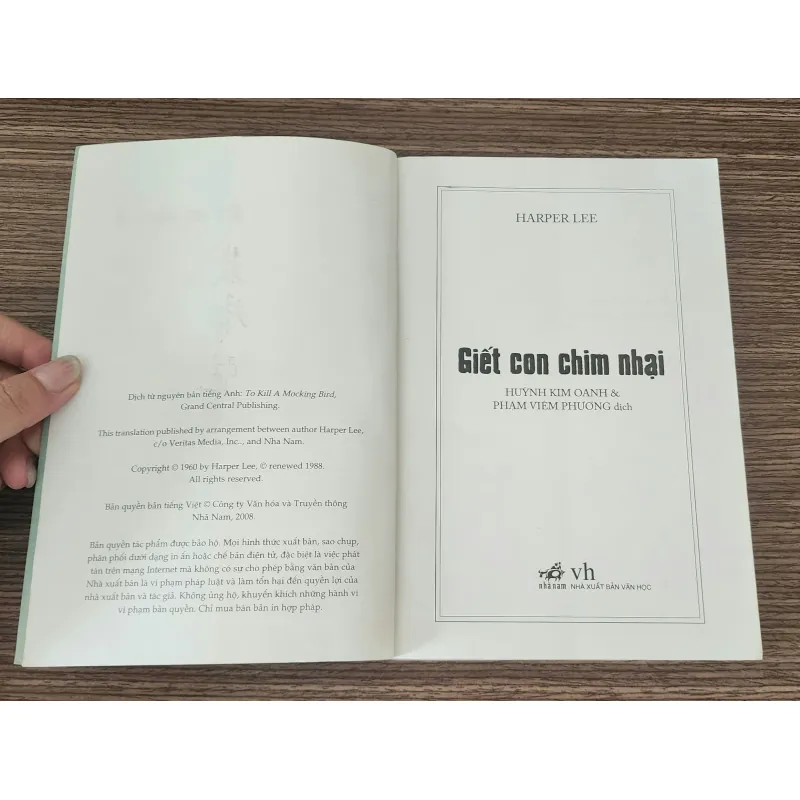 Tác phẩm VH kinh điển: GIẾT CON CHIM NHẠI - Harper Lee (Bản in 2008) 751414