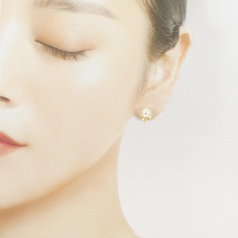 K18YG Bông tai ngọc trai Akoya 6.6mm - Hàng hiệu Chính hãng 866397