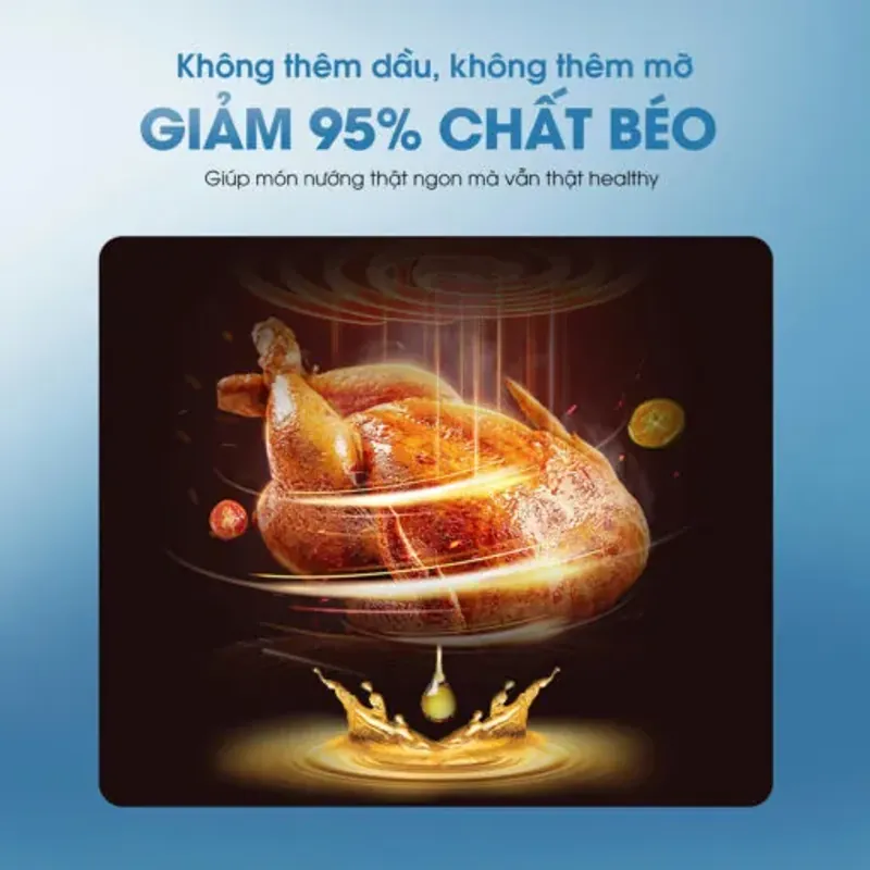 Nồi chiên không dầu KALITE Air Pro, dung tích 12L, công suất 1500W, khoang inox 304 931490