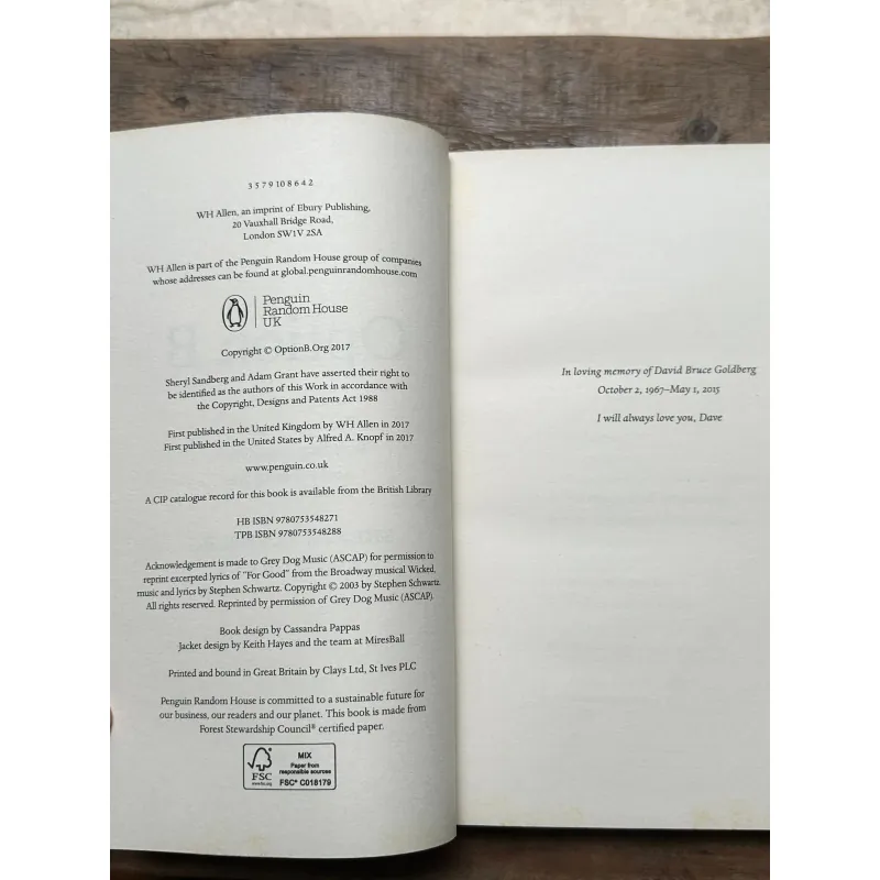 Option B - Sheryl Sandberg & Adam Grant 734647