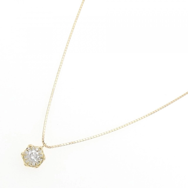 Dây chuyền kim cương K18YG 0.226CT D SI1 Tốt - Hàng hiệu Chính hãng 874095