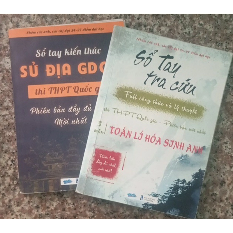 Combo 2 cuốn : Sổ tay tra cứu 5 môn Toán Lý Hoá Sinh Anh , Sổ tay Sử Địa Giáo dục  232542