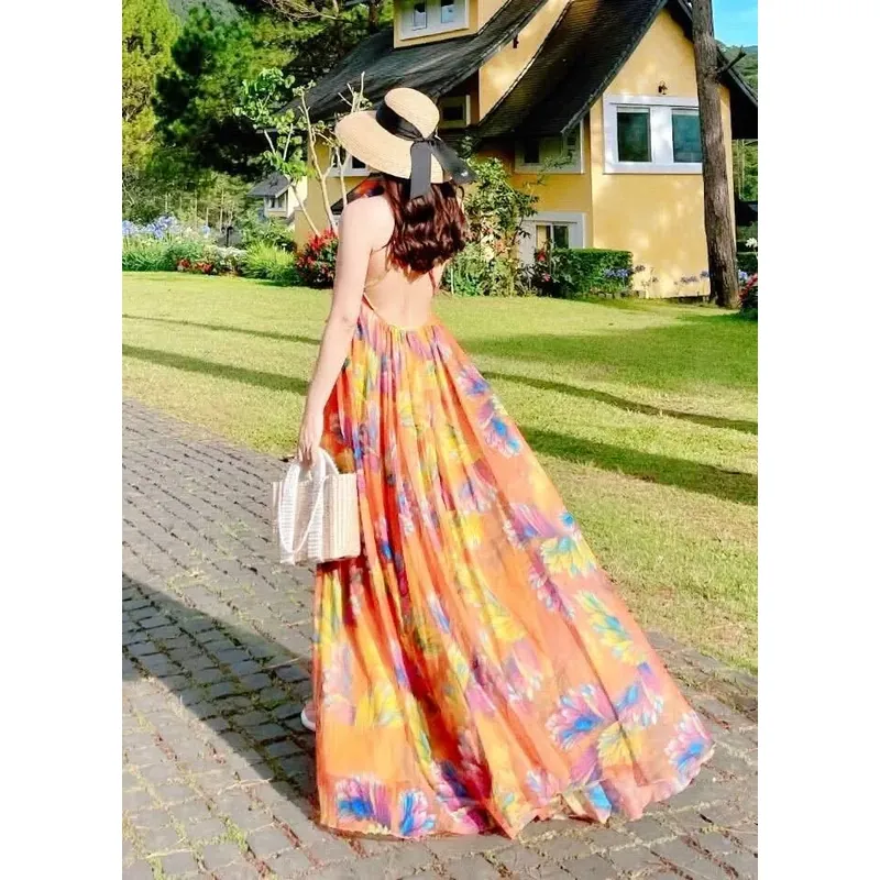 Đầm maxi hoạ tiết 719397