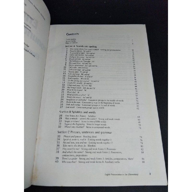 English pronunciation in use elementary mới 80% ố 2008 HCM1001 Jonathan Marks HỌC NGOẠI NGỮ 380980