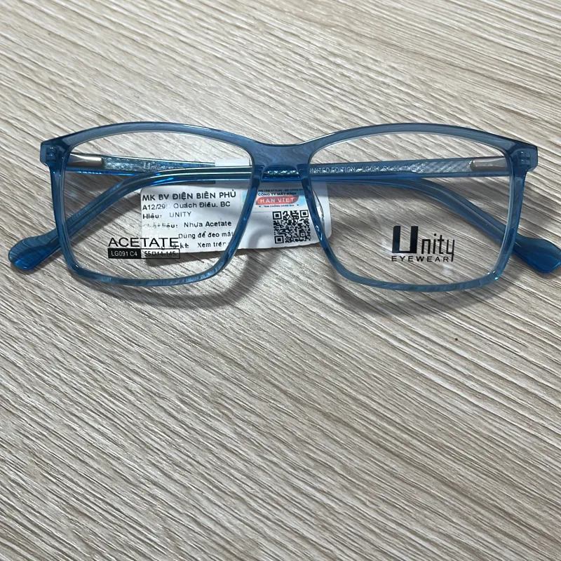 Gọng kính cận Unity Eyewear NEW 98% TẶNG KÈM Hộp + Khăn lau kính chuyên dụng  990278