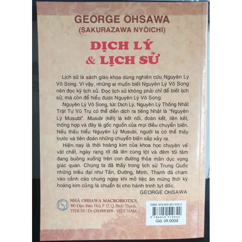 Sách Dịch Lý & Lịch Sử - George Ohsawa mới 90% 675260