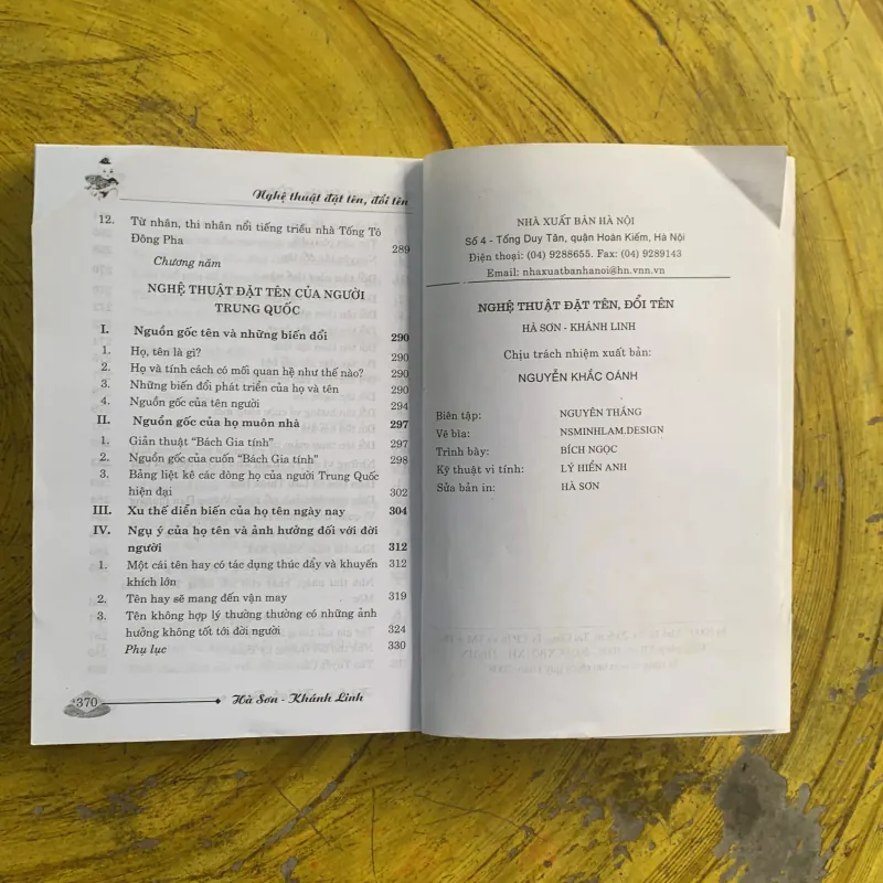 NGHỆ THUẬT ĐẶT TÊN ĐỔI TÊN - HÀ SƠN & KHÁNH LINH biên soạn 1029979