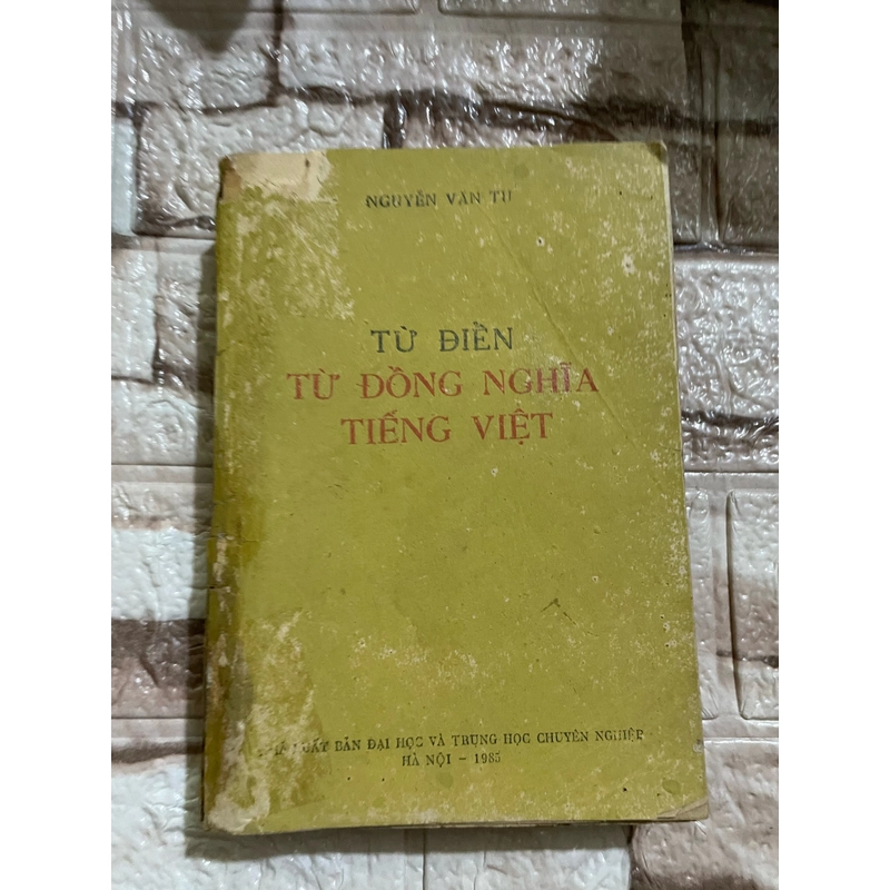 Từ điển từ đồng nghĩa tiếng Việt ; sách ngôn ngữ 458266