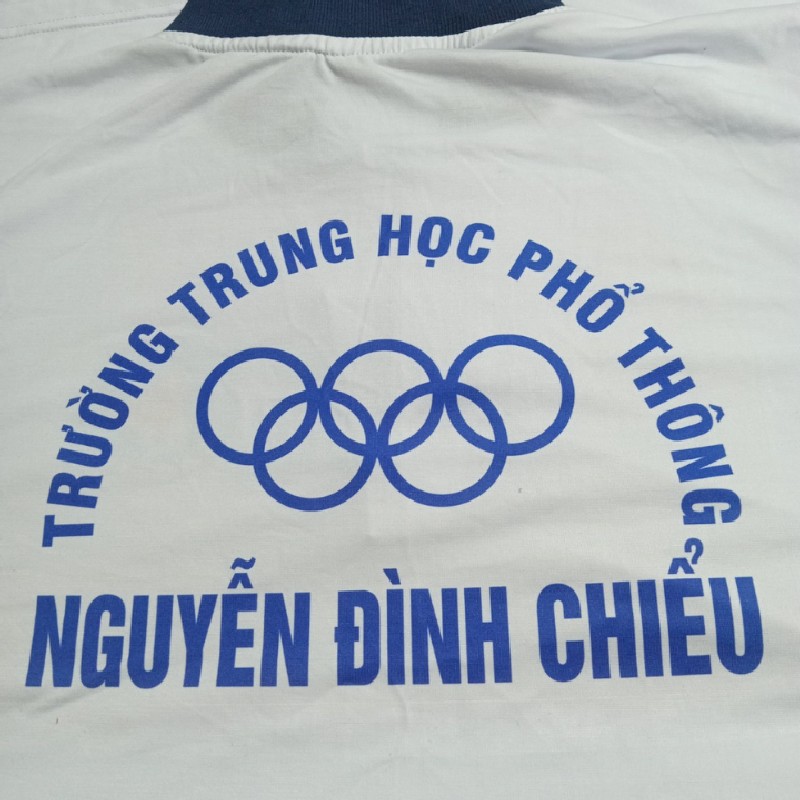 Áo thun thể dục học sinh nam nữ có in logo trường THPT Nguyễn Đình Chiểu Mỹ Tho Tiền Giang 25354