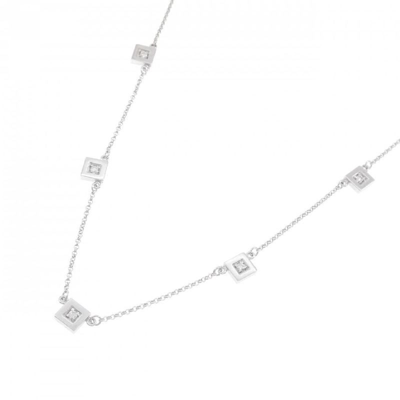 K18WG Dây chuyền kim cương 0.07CT - Hàng hiệu Chính hãng 865276