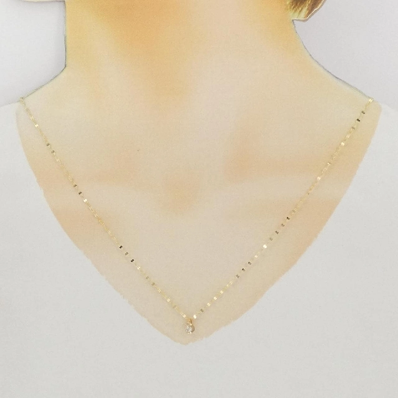 K18YG Dây chuyền kim cương 0.10CT - Hàng hiệu Chính hãng 846694