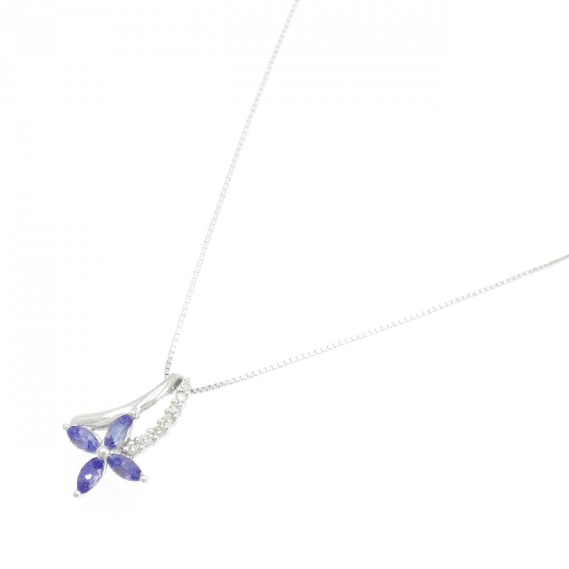 K18WG Hoa Tanzanite Dây chuyền 0.70CT - Hàng hiệu Chính hãng 857015