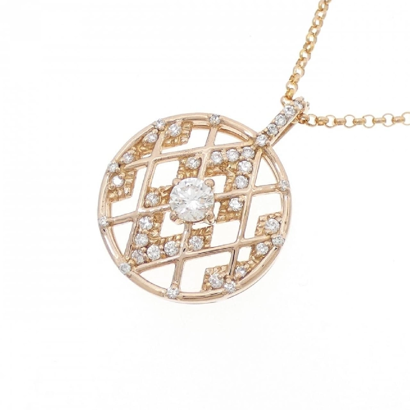 K18PG Dây chuyền kim cương 0.350CT - Hàng hiệu Authentic 861017