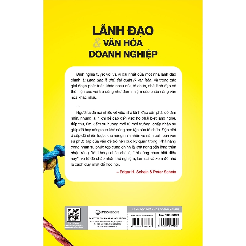 Lãnh Đạo Và Văn Hóa Doanh Nghiệp - Edgar H. Schein, Peter Schein 296490