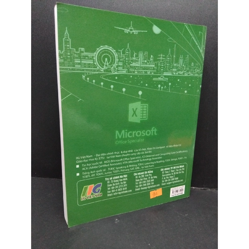Microsoft Office excel 2016 mới 90% ố nhẹ 2022 HCM2809 GIÁO TRÌNH, CHUYÊN MÔN 922981