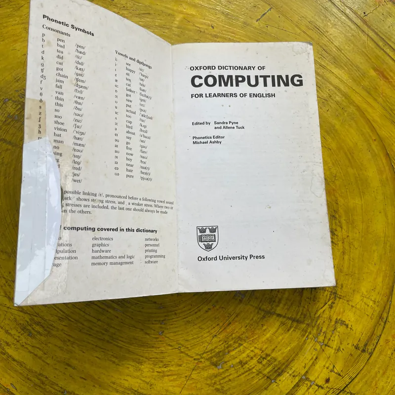 OXFORD DICTIONARY OF COMPUTING FOR LEARNERS OF ENGLISH  562025