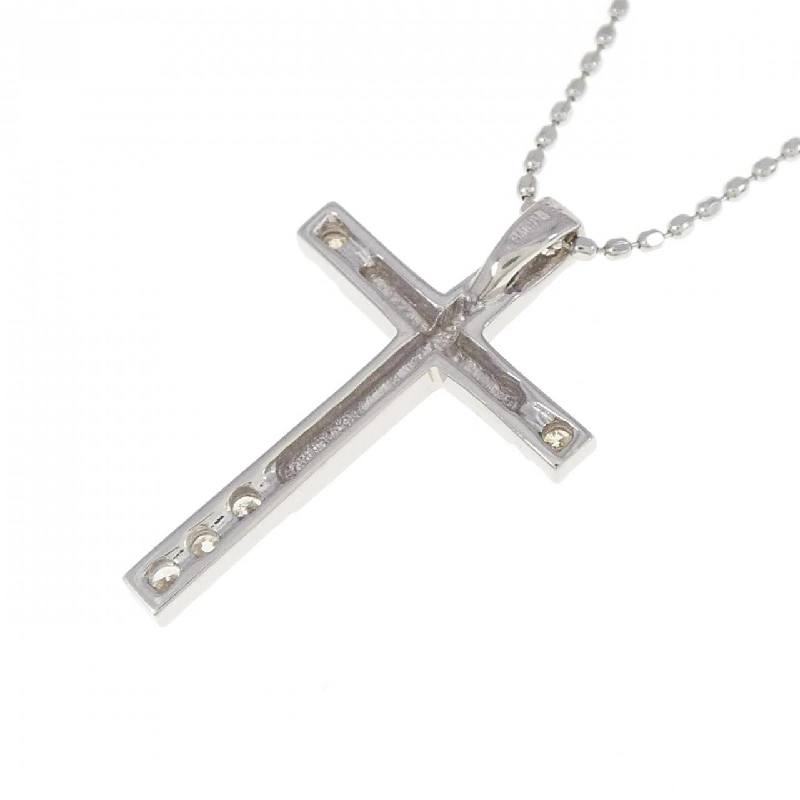 K18WG Dây chuyền kim cương chéo 0.10CT - Hàng hiệu Chính hãng 864359