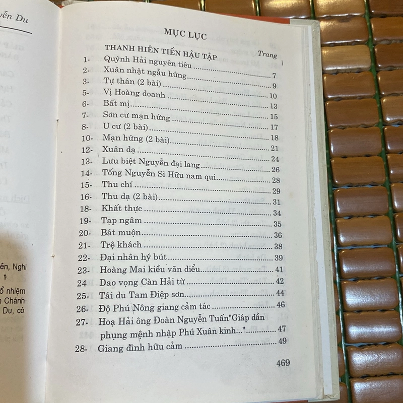 249 BÀI THƠ CHỮ HÁN NGUYỄN DU, BẢN BÌA CỨNG (XB 2003) 526414