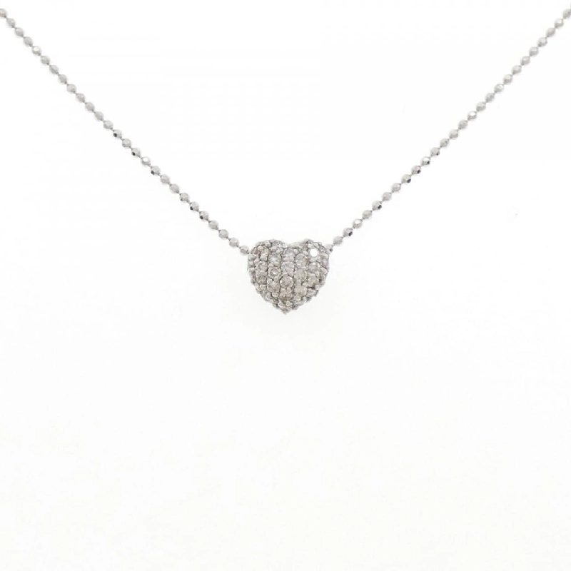 K18WG Dây chuyền kim cương hình trái tim 0.25CT - Hàng hiệu Chính hãng 847812