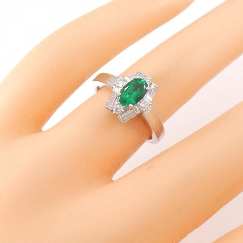 Nhẫn Emerald PT900 0.55CT - Hàng hiệu Chính hãng 855058