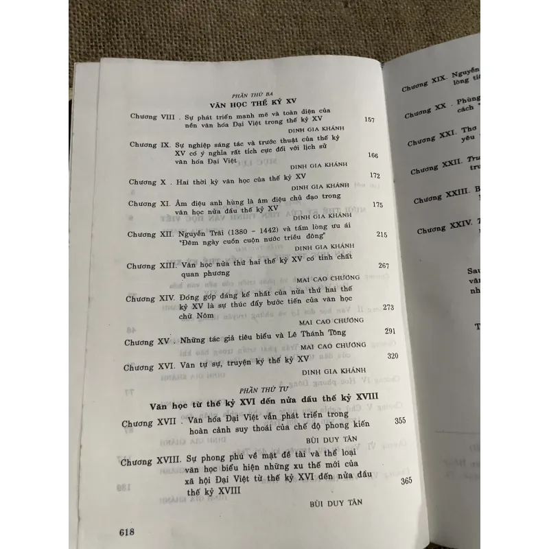 Văn học Việt Nam (Thế kỷ X - Nửa đầu thế kỷ XVIII),  Đinh Gia Khánh, Bùi Duy Tân  797173