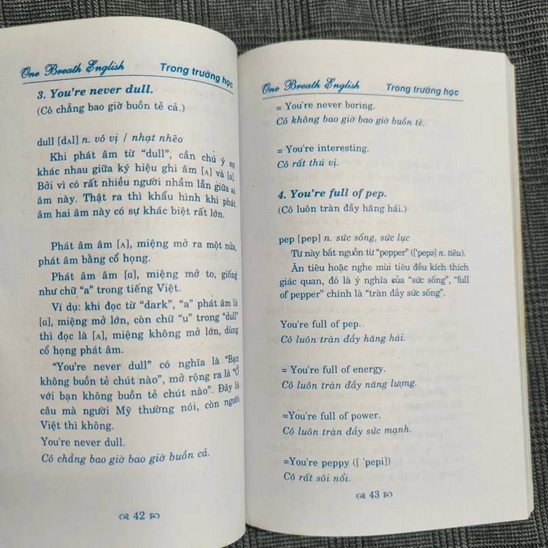 Nói một mạch bằng tiếng Anh (One Breath English) - Trong trường học 606267