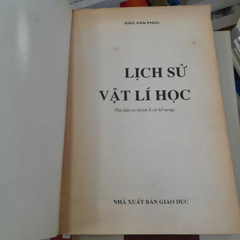 LỊCH SỬ VẬT LÝ HỌC - ĐÀO VĂN PHÚC 1023962