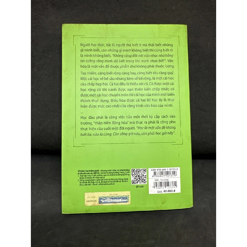 [Phiên Chợ Sách Cũ] Tôi Tự Học - Thu Giang Nguyễn Duy Cần, 2017 S2511 SBM - VĂN HỌC - SBM2911-110 921541