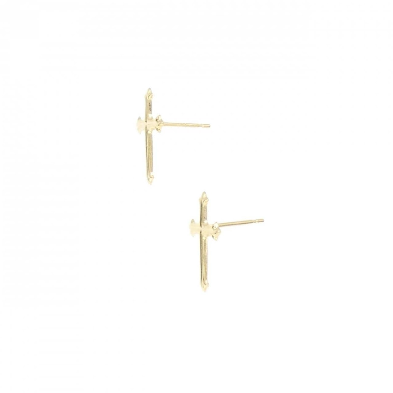 K18YG Khuyên tai hình chữ thập - Hàng hiệu Chính hãng 869987
