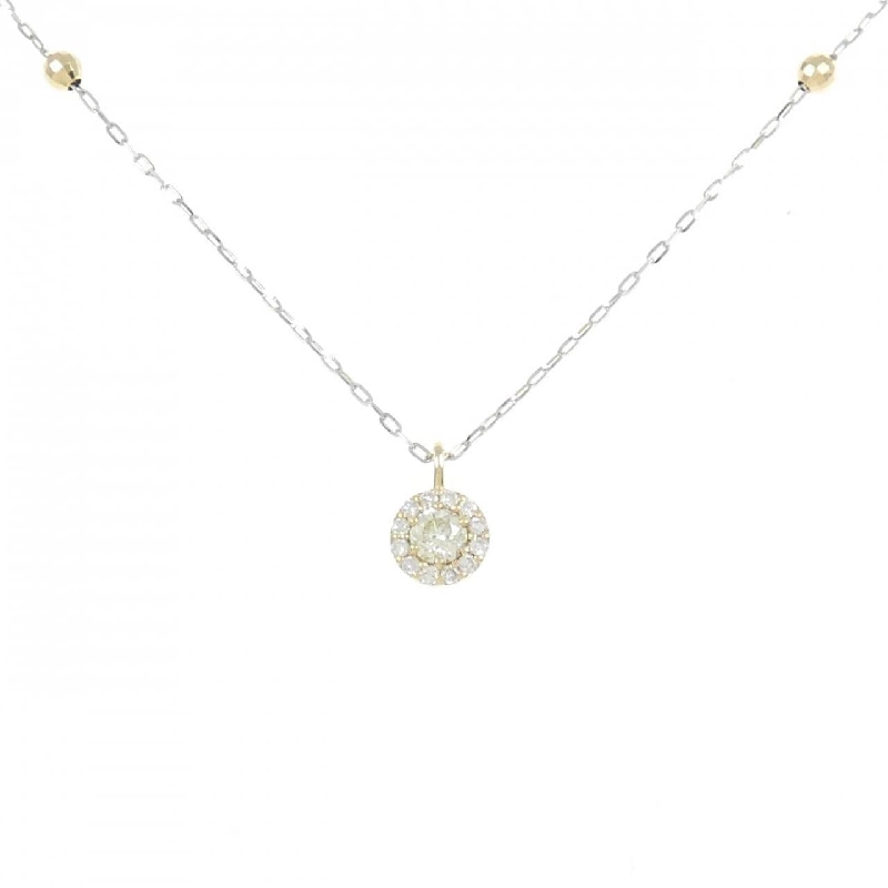 Dây chuyền kim cương K18YG/K18WG 0.250CT - Hàng hiệu Chính hãng 848908