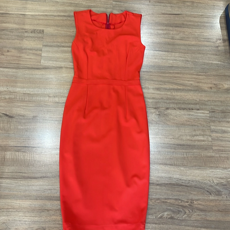 Váy dáng bút chì ôm dáng, màu cam, sz S 46-48kg. Co giãn tốt, trẻ trung hiện đại 506105