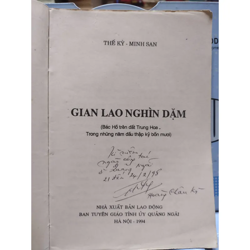 Sách - Gian Lao Nghìn Dặm - Thế Kỷ, Minh San (A1) 564657