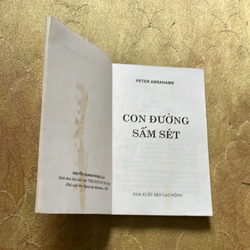 CON ĐƯỜNG SẤM SÉT - PETER ABRAHAMS 753323
