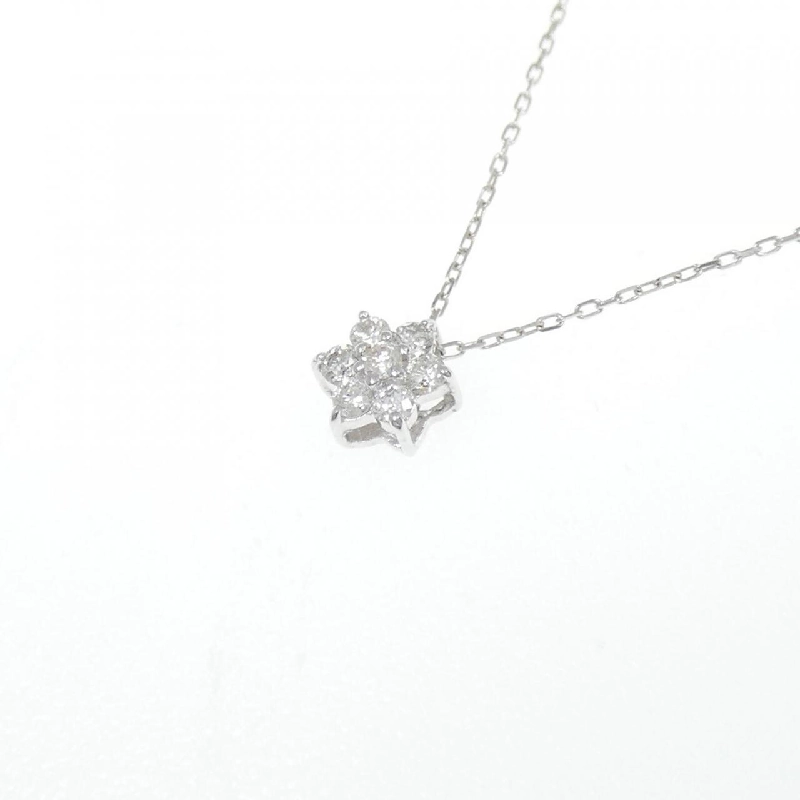 Dây chuyền kim cương K18WG 0.10CT - Hàng hiệu Chính hãng 862871