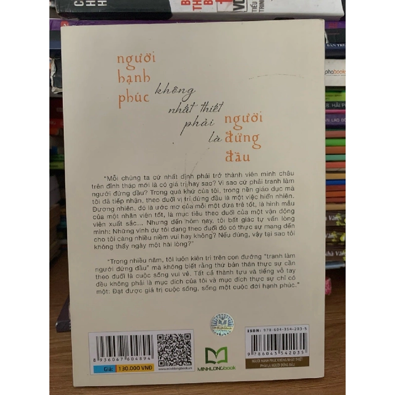 người hạnh phúc không nhất thiết phải là người đứng đầu -Dư Oánh 787685