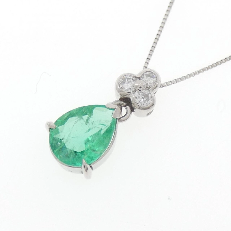 Dây chuyền Emerald PT900/PT850 1.55CT - Hàng hiệu Chính hãng 858989