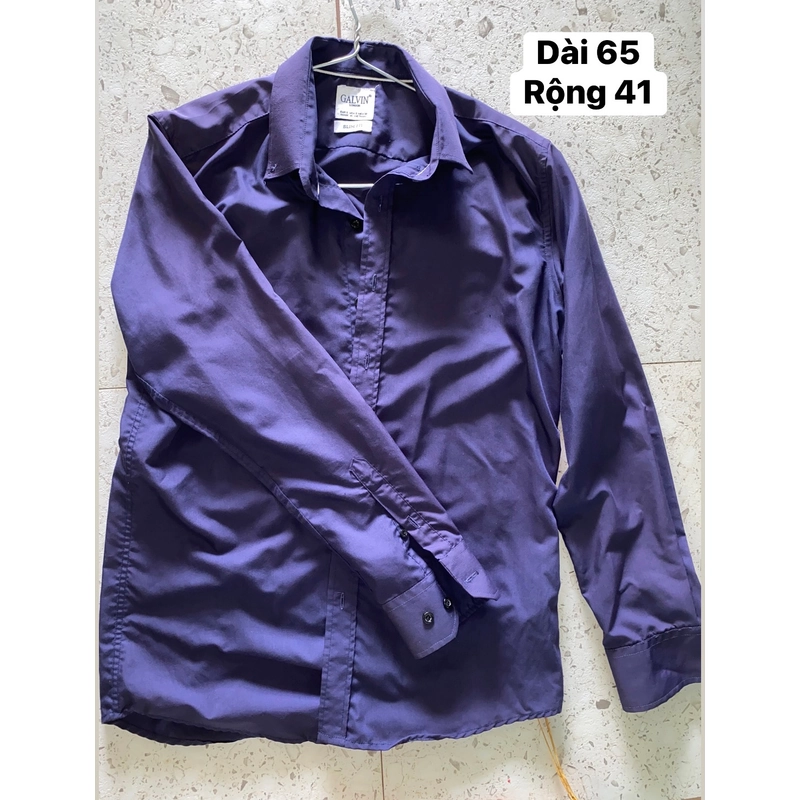 Áo sơ mi nam màu xanh than dài tay 493898