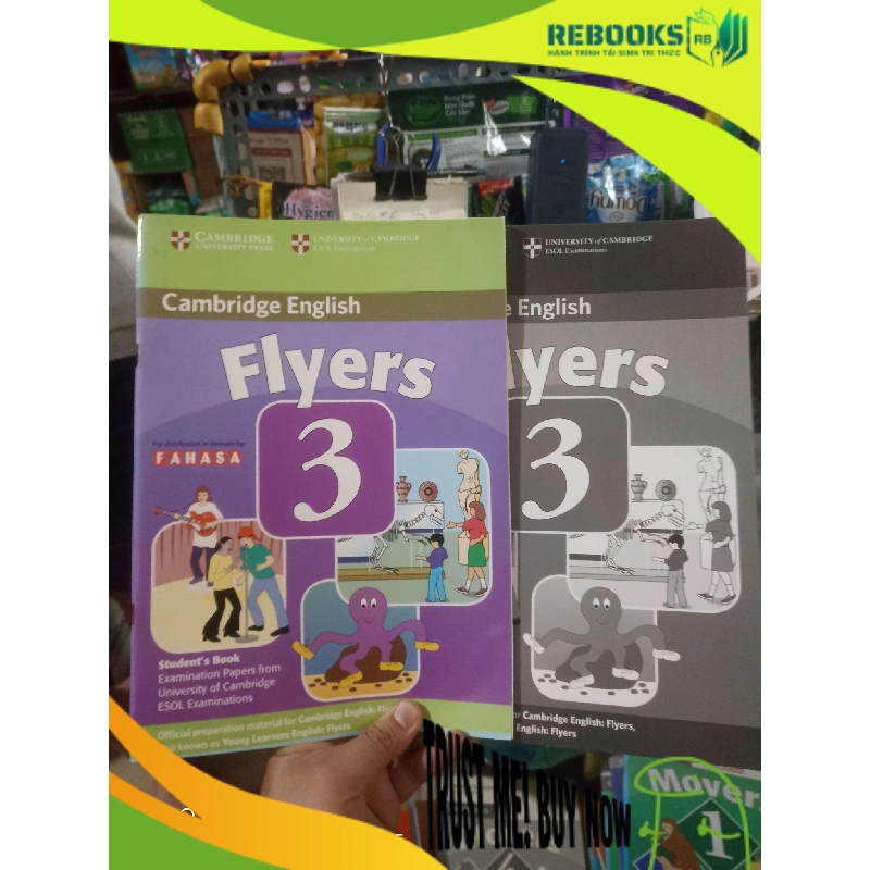 (TẶNG BOOKMARK) Flyers 3 Student's book + Answer viết chì mới 80% Sách tự học tiếng Anh RBK2702 943940