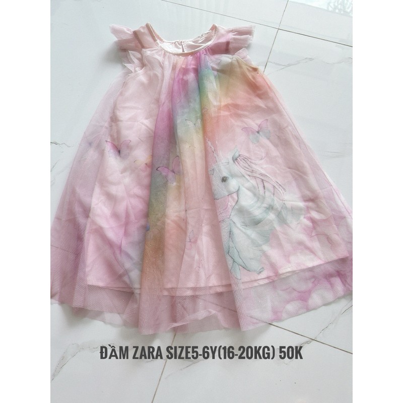 Đầm phối lưới zara size 5-6years 137072