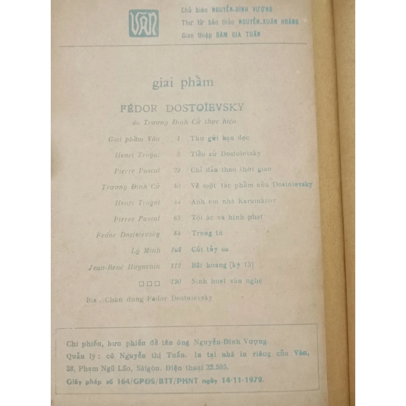 Giai phẩm Văn: Dostoievsky 523317