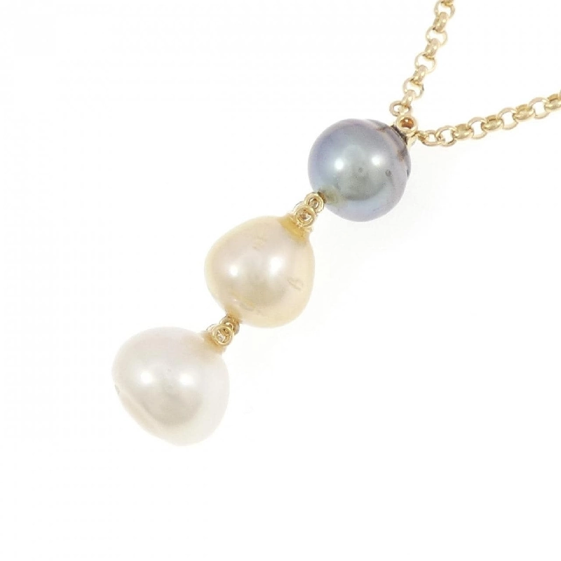 K18YG Ngọc trai Dây chuyền - Hàng hiệu Chính hãng 856984