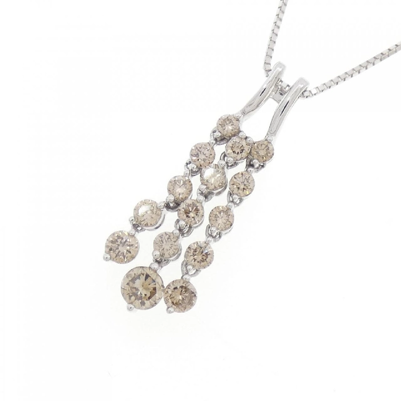 K18WG Dây chuyền kim cương 0.70CT - Hàng hiệu Chính hãng 862006