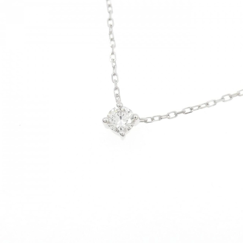 K18WG Solitaire Dây chuyền kim cương 0.120CT - Hàng hiệu Chính hãng 862176