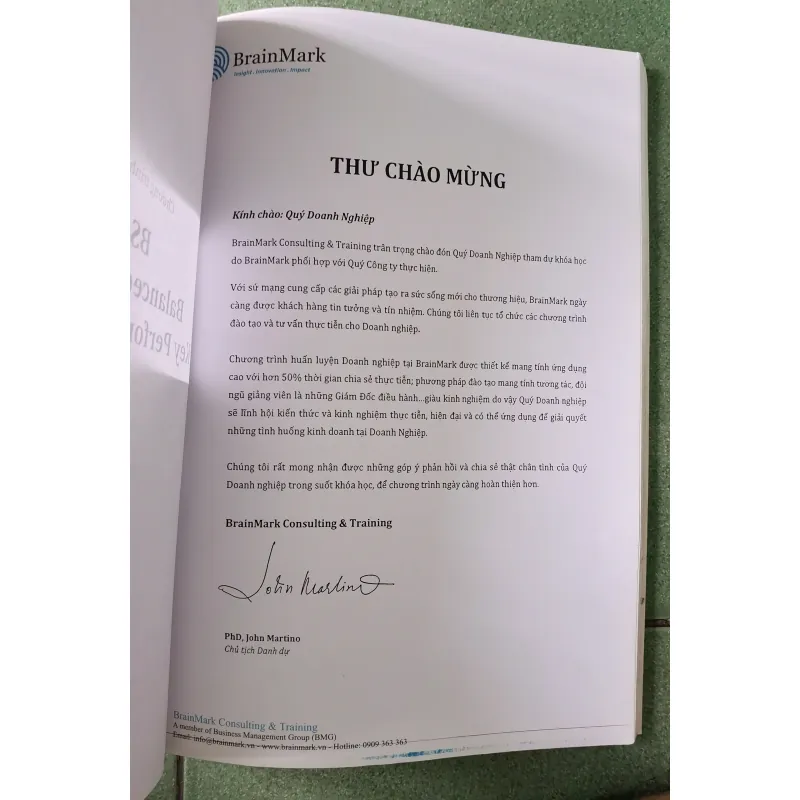 Tài liệu đào tạo - BSC KPI - Balanced Scorecard & Key Performance Indicator - BrainMark 1026433