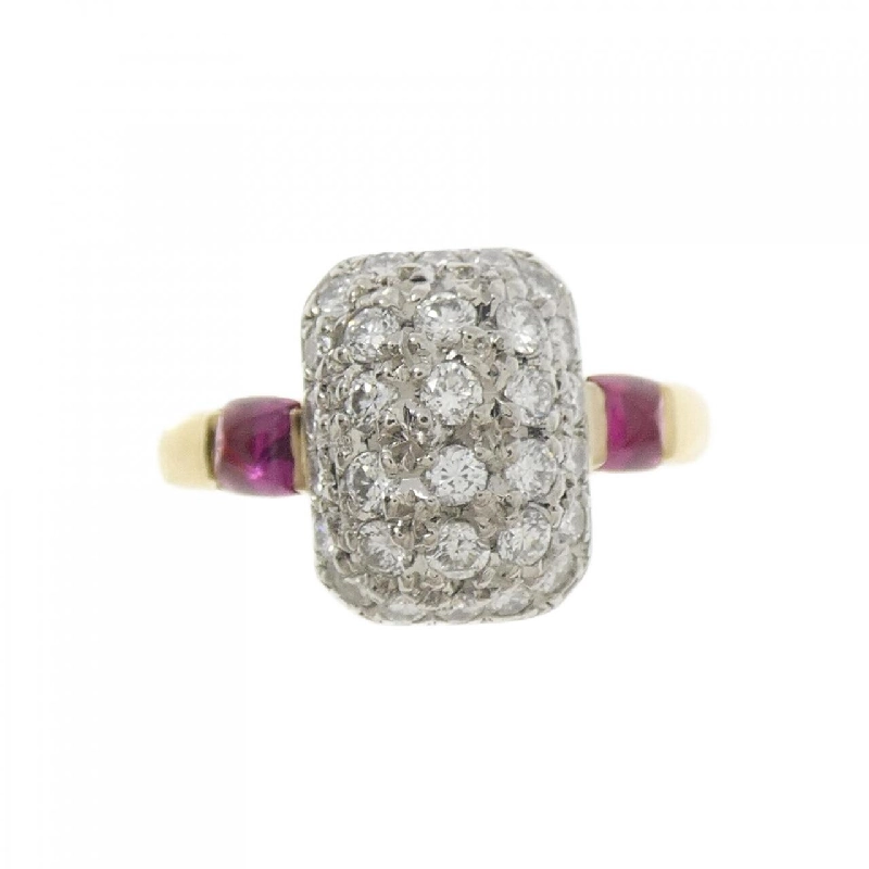 Nhẫn ruby K18YG/PT900 0.27CT 669672