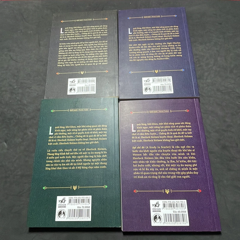 Combo 4 Thung lũng kinh hãi, Sợi chỉ đỏ, Con chó săn nhà Baskerville, ký hiệu bốn người  291537