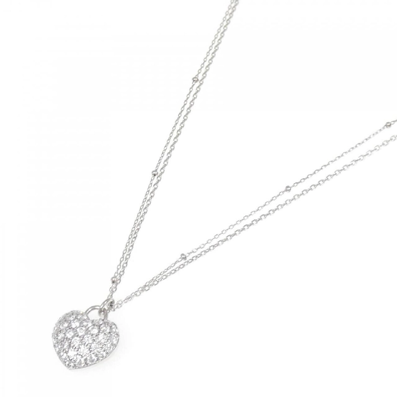 K18WG Dây chuyền kim cương hình trái tim 0.50CT - Hàng hiệu Chính hãng 864631