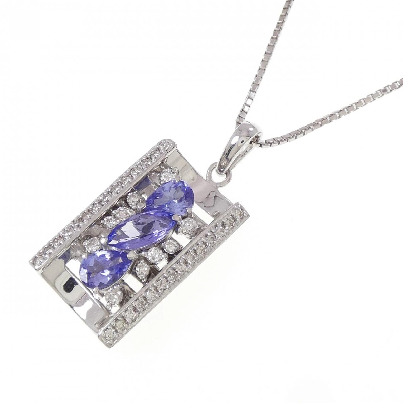 K18WG Đá Tanzanite Dây Chuyền 1.30CT - Hàng hiệu Chính hãng 859819