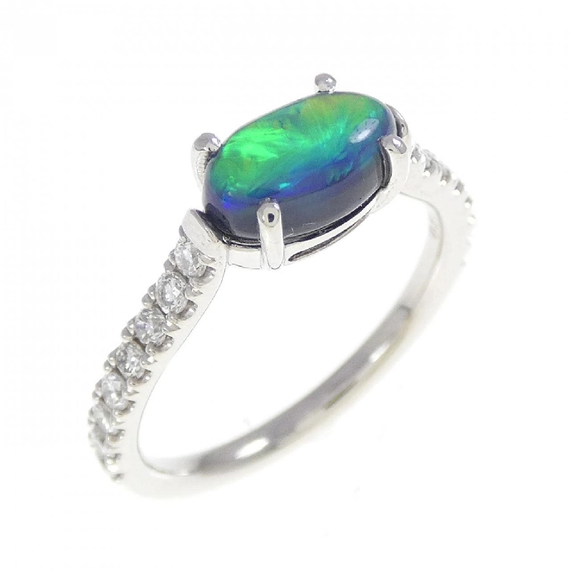 Nhẫn opal đen PT900 0.97CT - Hàng hiệu Authentic 852131