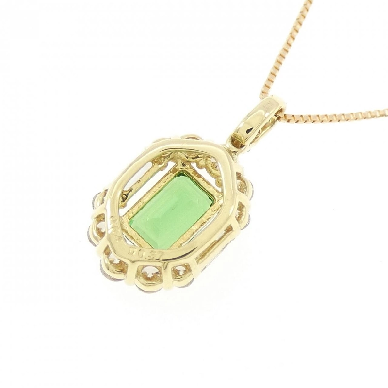 Dây chuyền Garnet K18YG 0.64CT - Hàng hiệu Chính hãng 858609